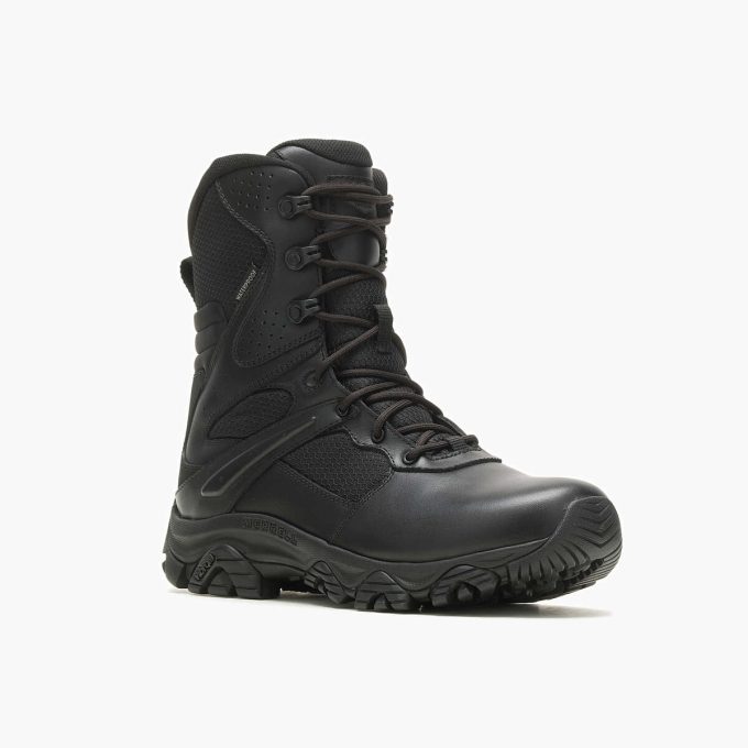 Bota impermeable Moab Tactical Response Zip de 3 8″ para hombre, ancho ancho