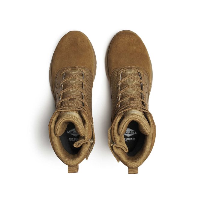 Bota táctica Fullbench de 8″ con cremallera, impermeable y de fibra de carbono para hombre