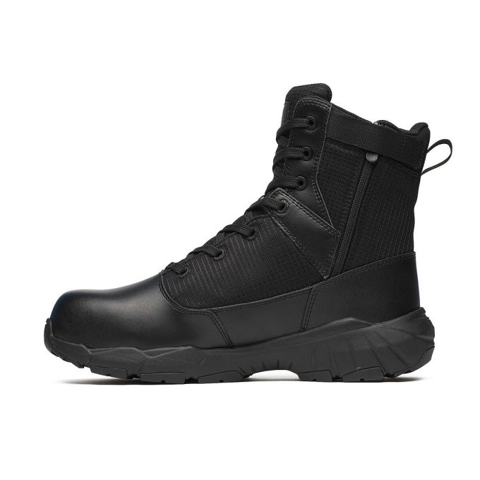 Bota táctica Fullbench de 8″ con cremallera, impermeable y de fibra de carbono para hombre