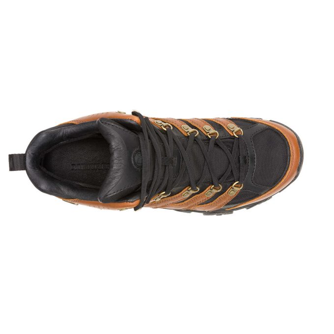 Botas Moab 3 Luxe de cuero para hombre, impermeables, de media caña