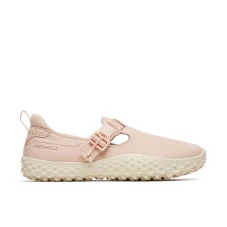 Hebilla cruzada de nobuk para mujer