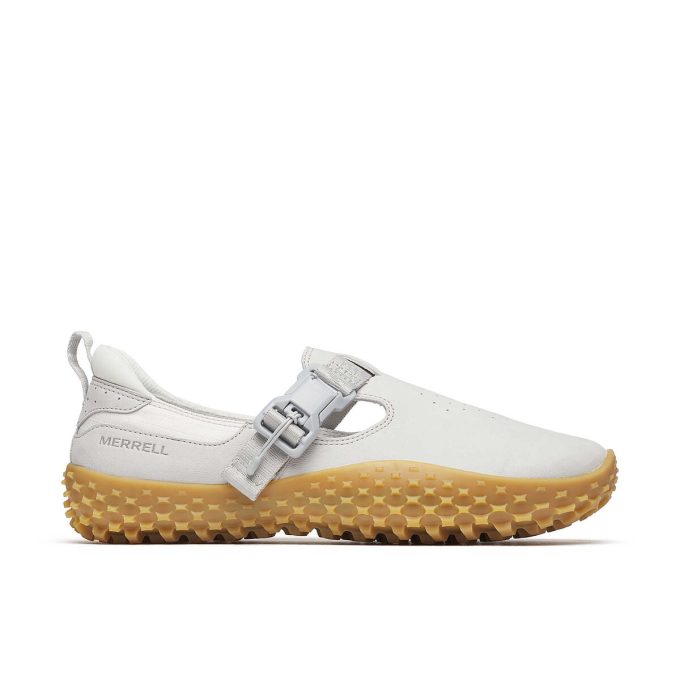 Hebilla cruzada de nobuk para mujer