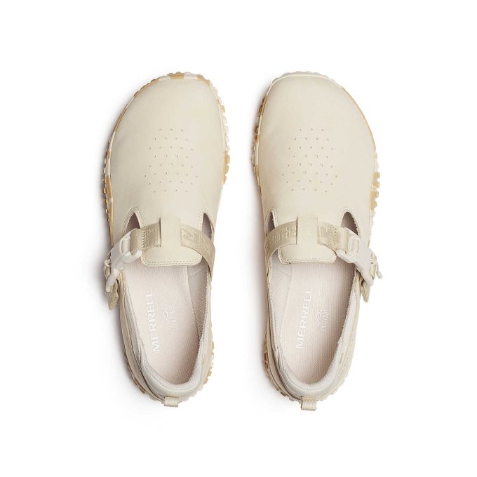 Hebilla cruzada de nobuk para mujer