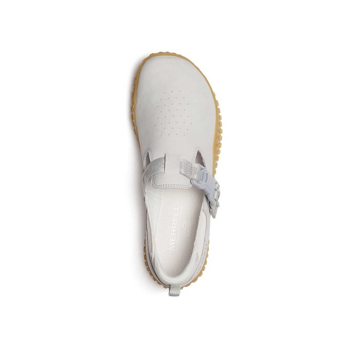 Hebilla cruzada de nobuk para mujer