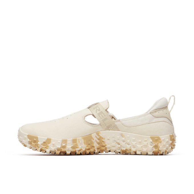 Hebilla cruzada de nobuk para mujer